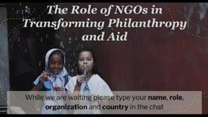 Preview image for the video "Global Conference 2020: The Role NGOs in Transforming Philanthropy and Aid".
